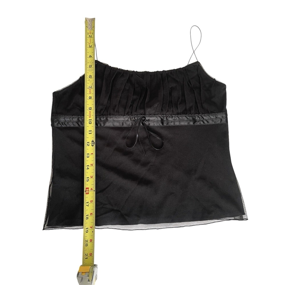 Vintage Y2k Express Black Milkmaid Babydoll Top Camisole Fairy Grunge Whimsgoth - Picture 12 of 13